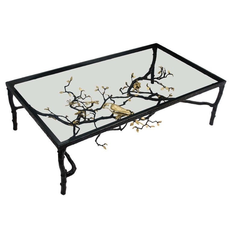 Paula swinnen perroquet bronze coffee table
