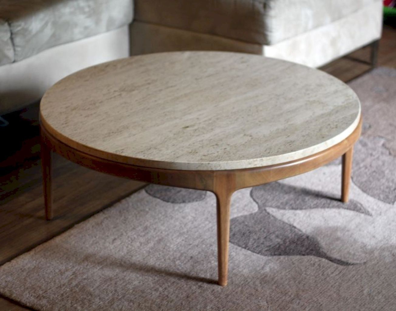 Wood Round Coffee Table