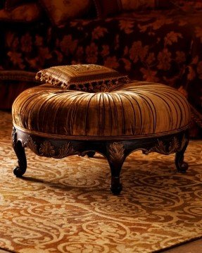Round tufted ottomans 10