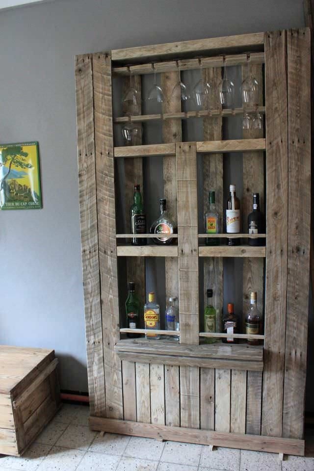 Rustic wine cabinet