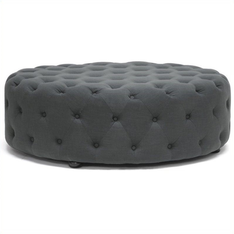 Soho studios cardiff ottoman in dark gray