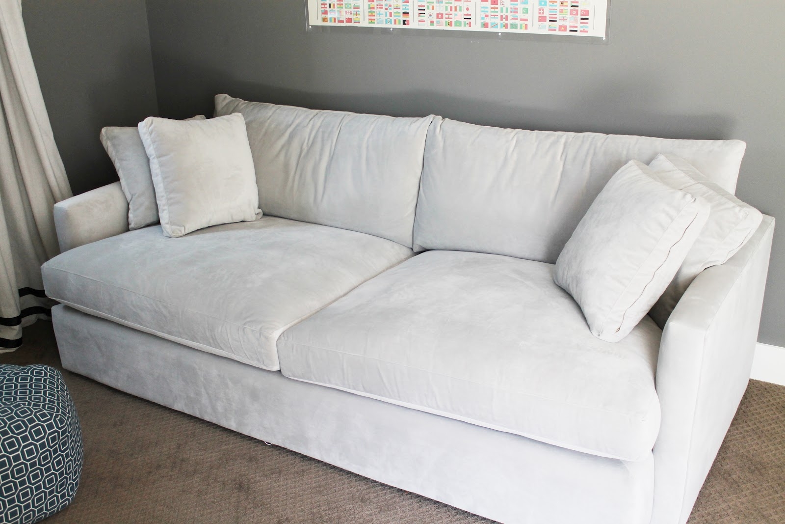 Wide seat sofa
