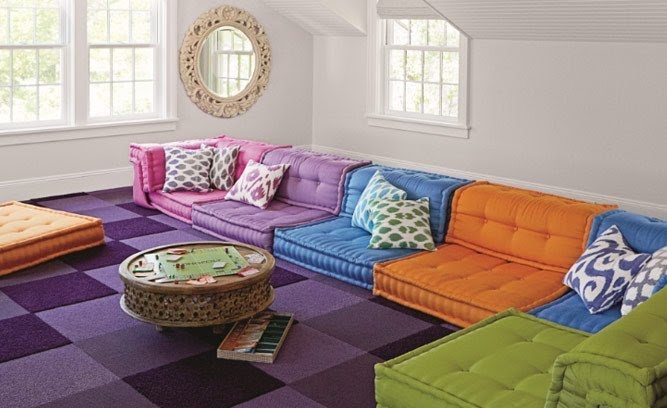 A playful game room