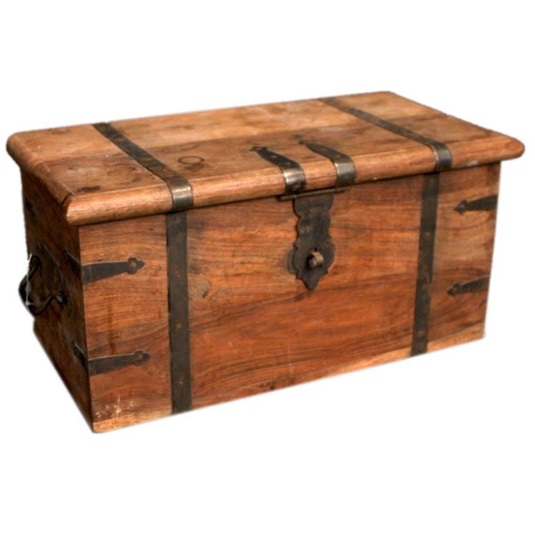 Antique Wooden Trunk