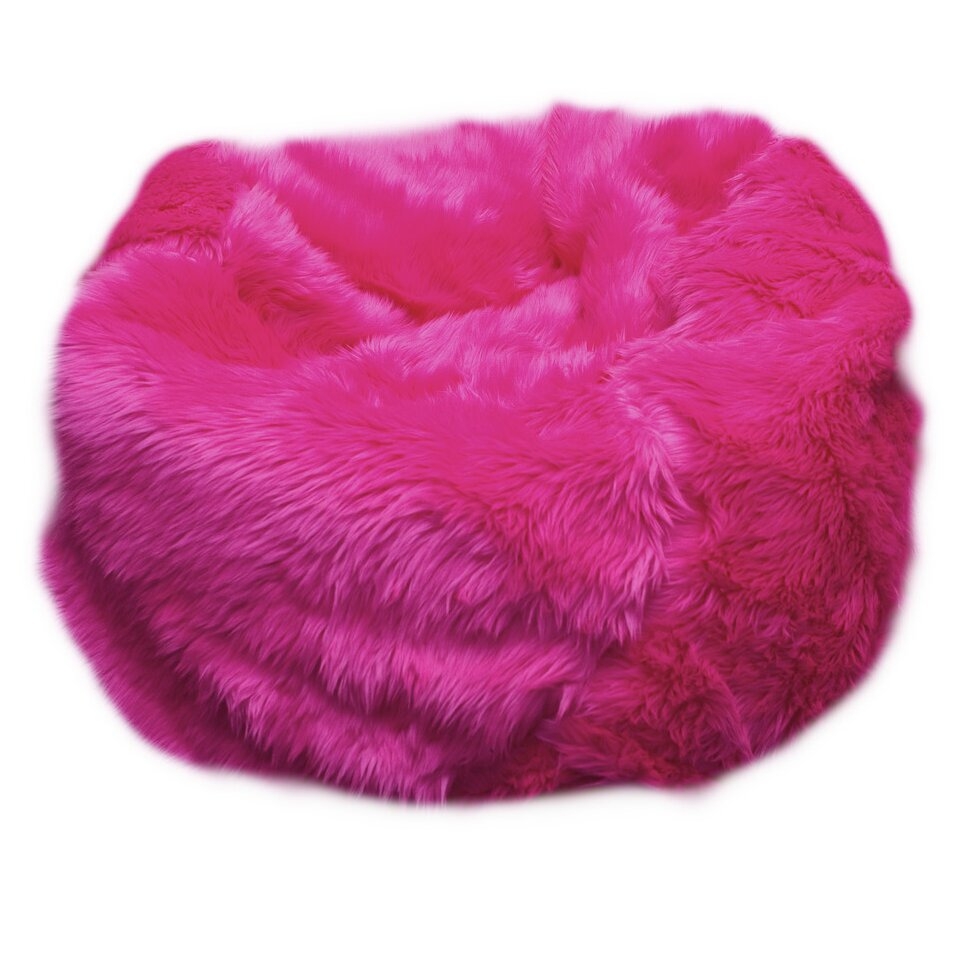 Blue fuzzy chair