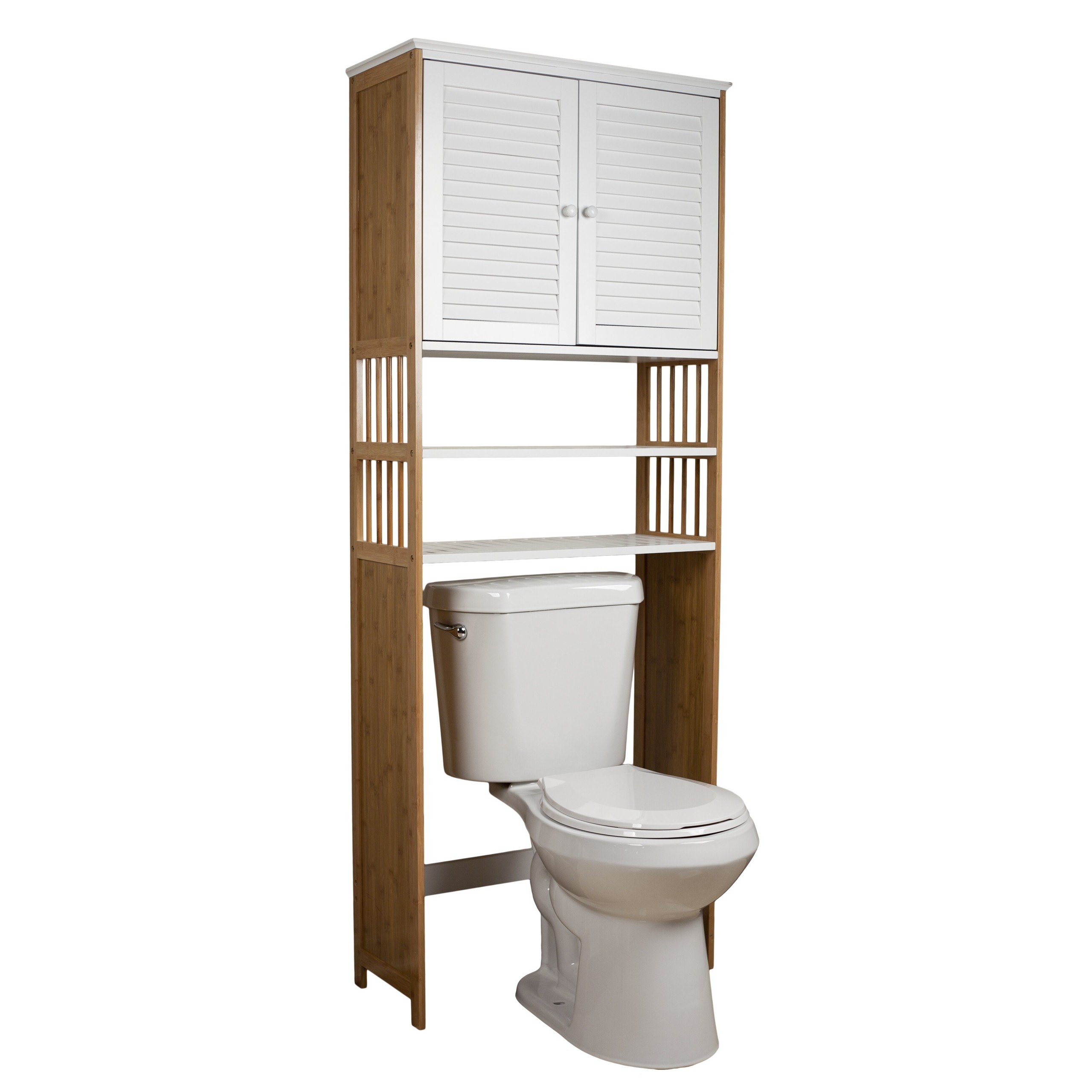 Danya B. Over The Toilet Double Door Space Saver Cabinet