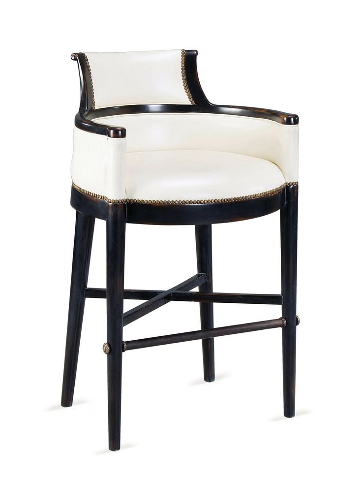 White Leather Bar Stools