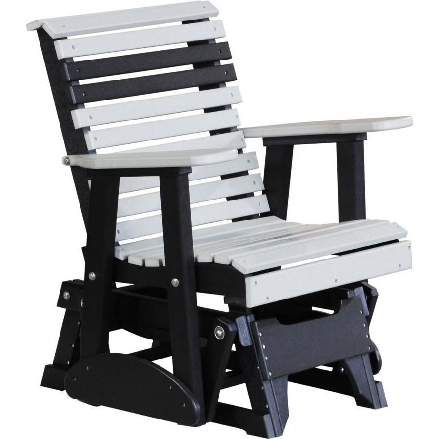 Amish yard deluxe poly 2 plain rollback glider lux 369