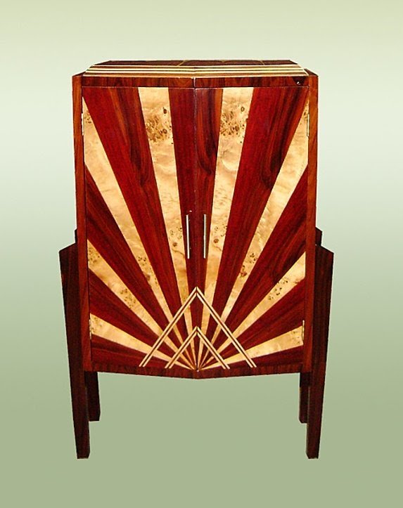 Art deco display cabinet