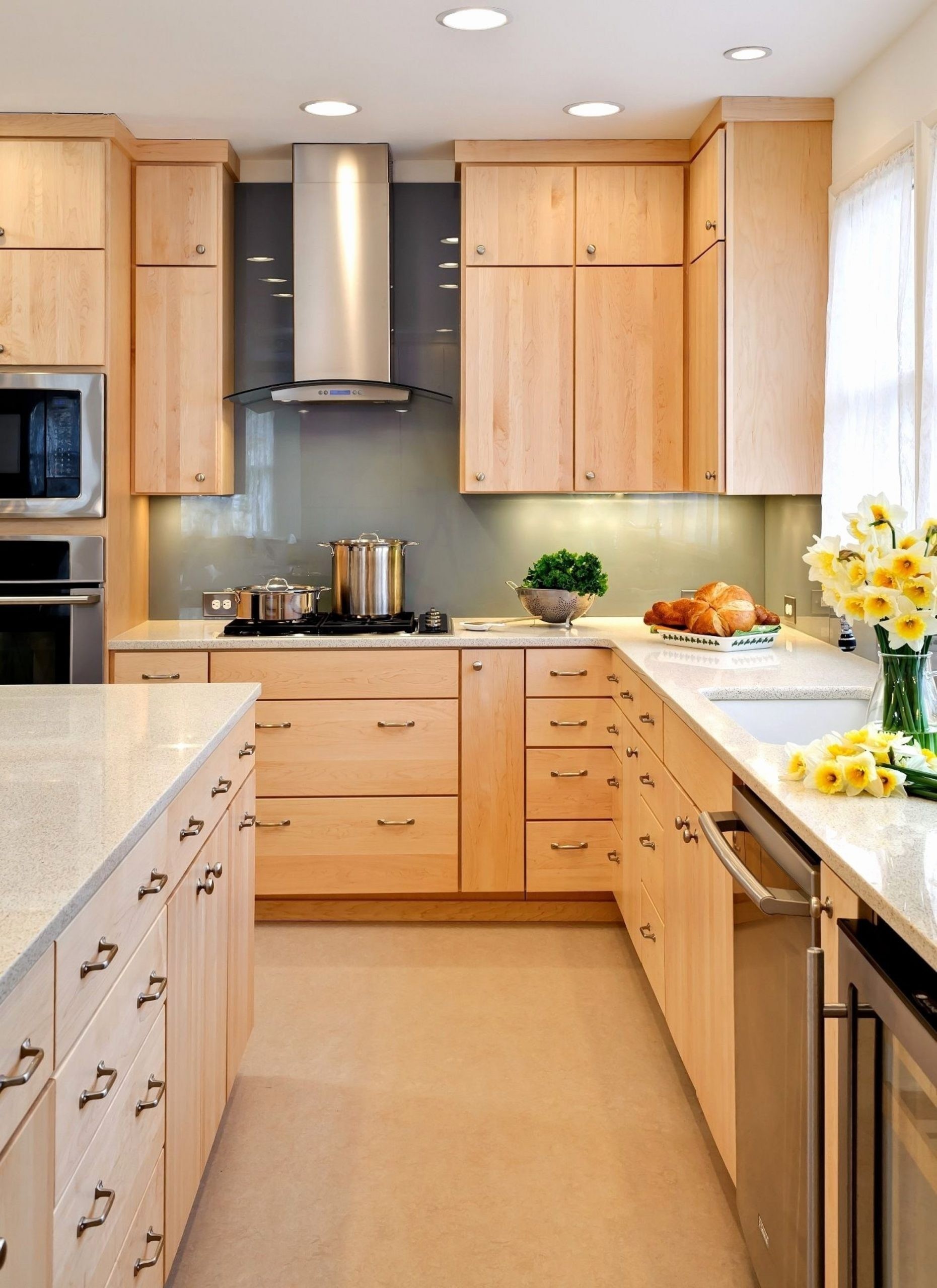 Birch cabinets kitchen