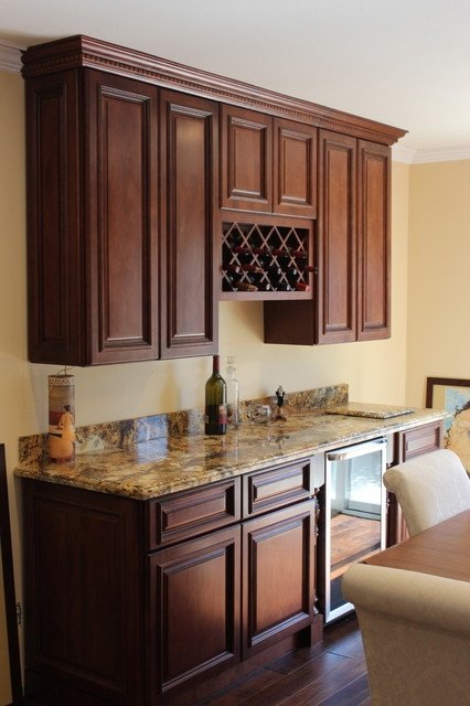 Dark wood wine rack 1