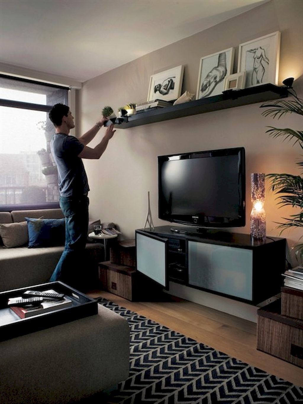 Dvd shelf wall mount