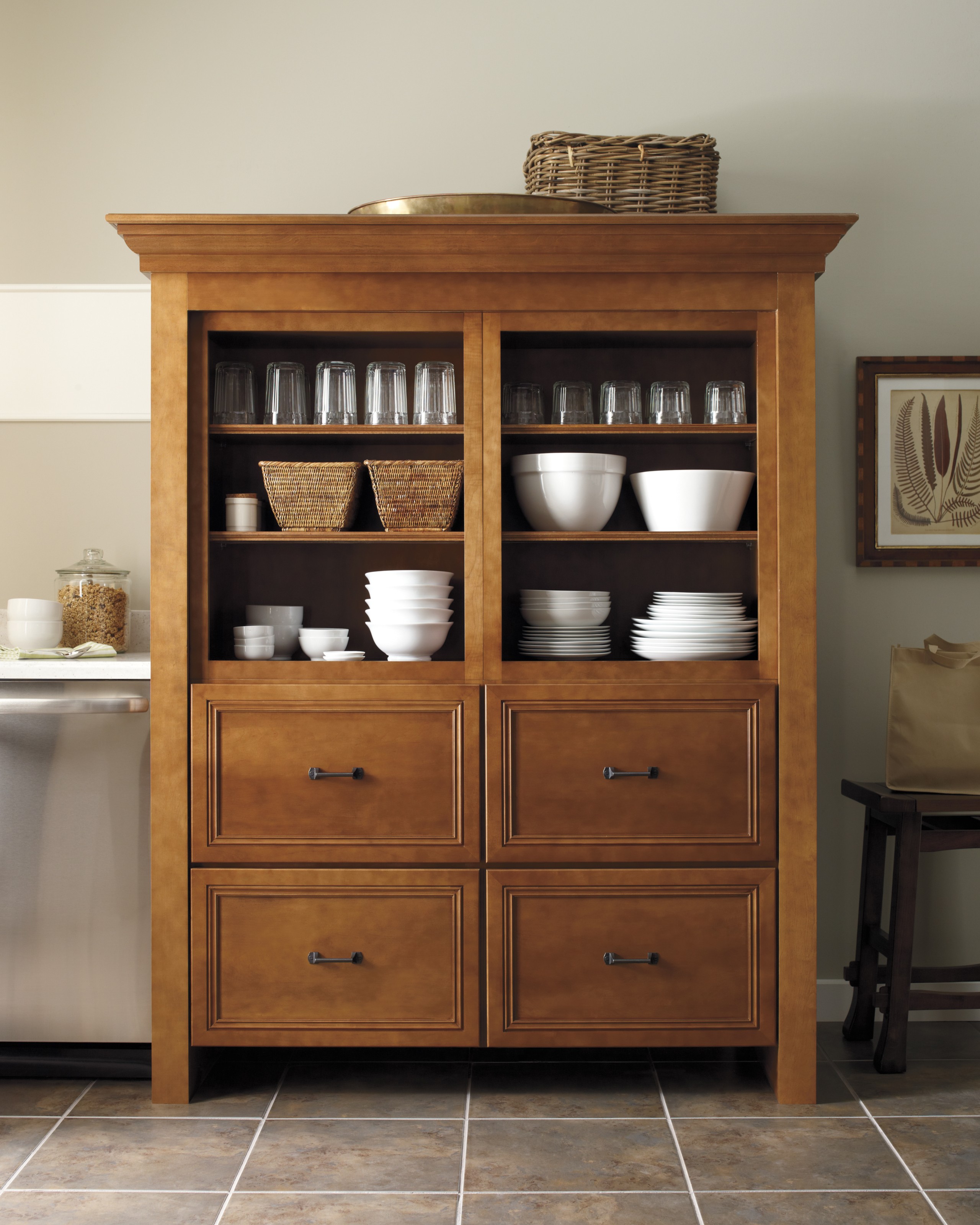 Free standing kitchen sink cabinet