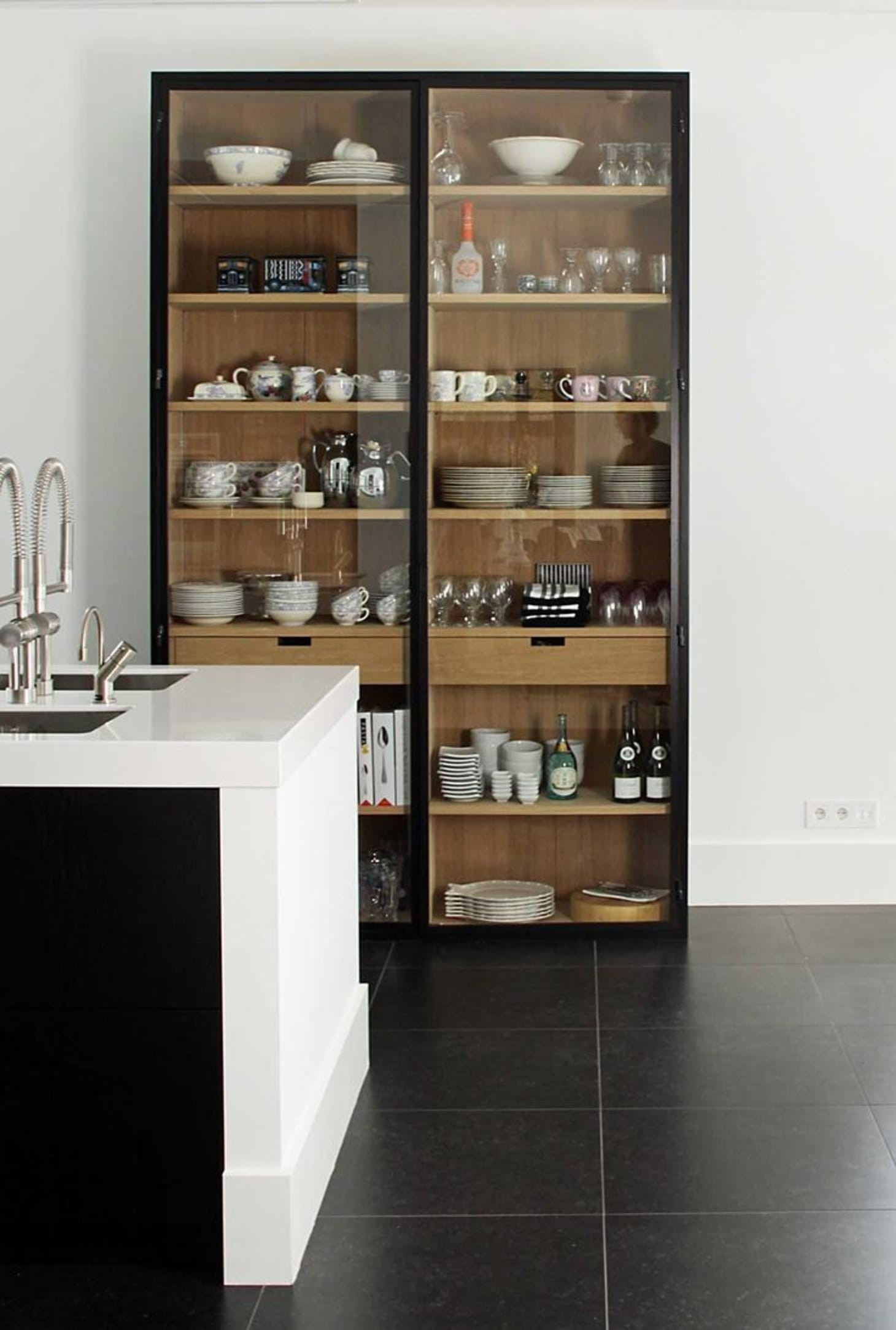 Glass front storage cabinet 3