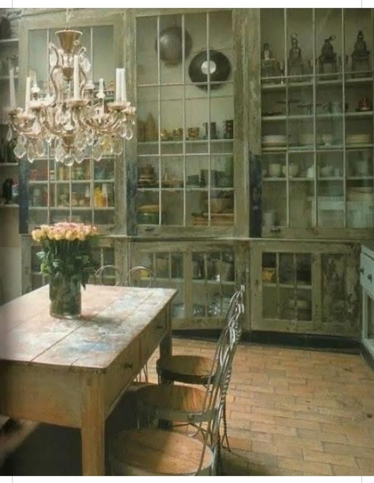 Glass front storage cabinet
