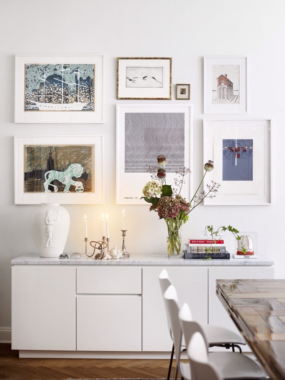 Marble buffet table