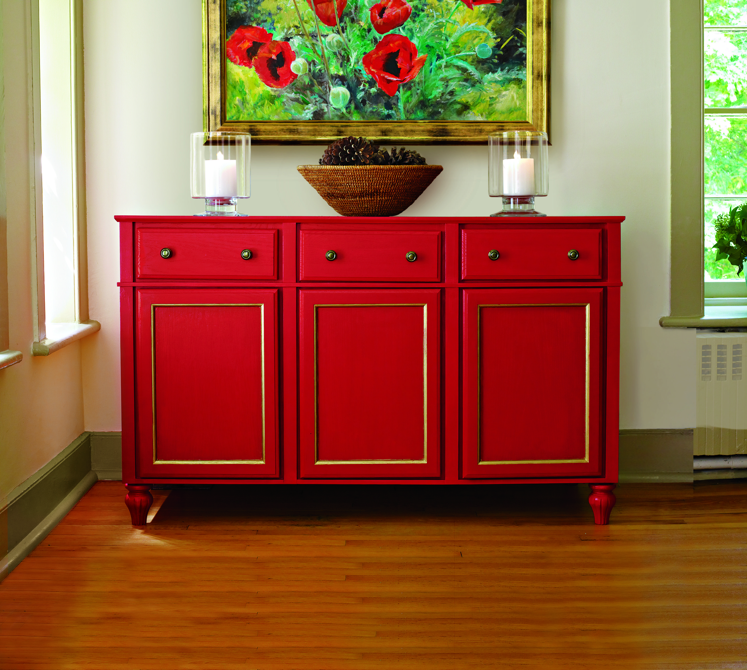 Orange cabinets 4