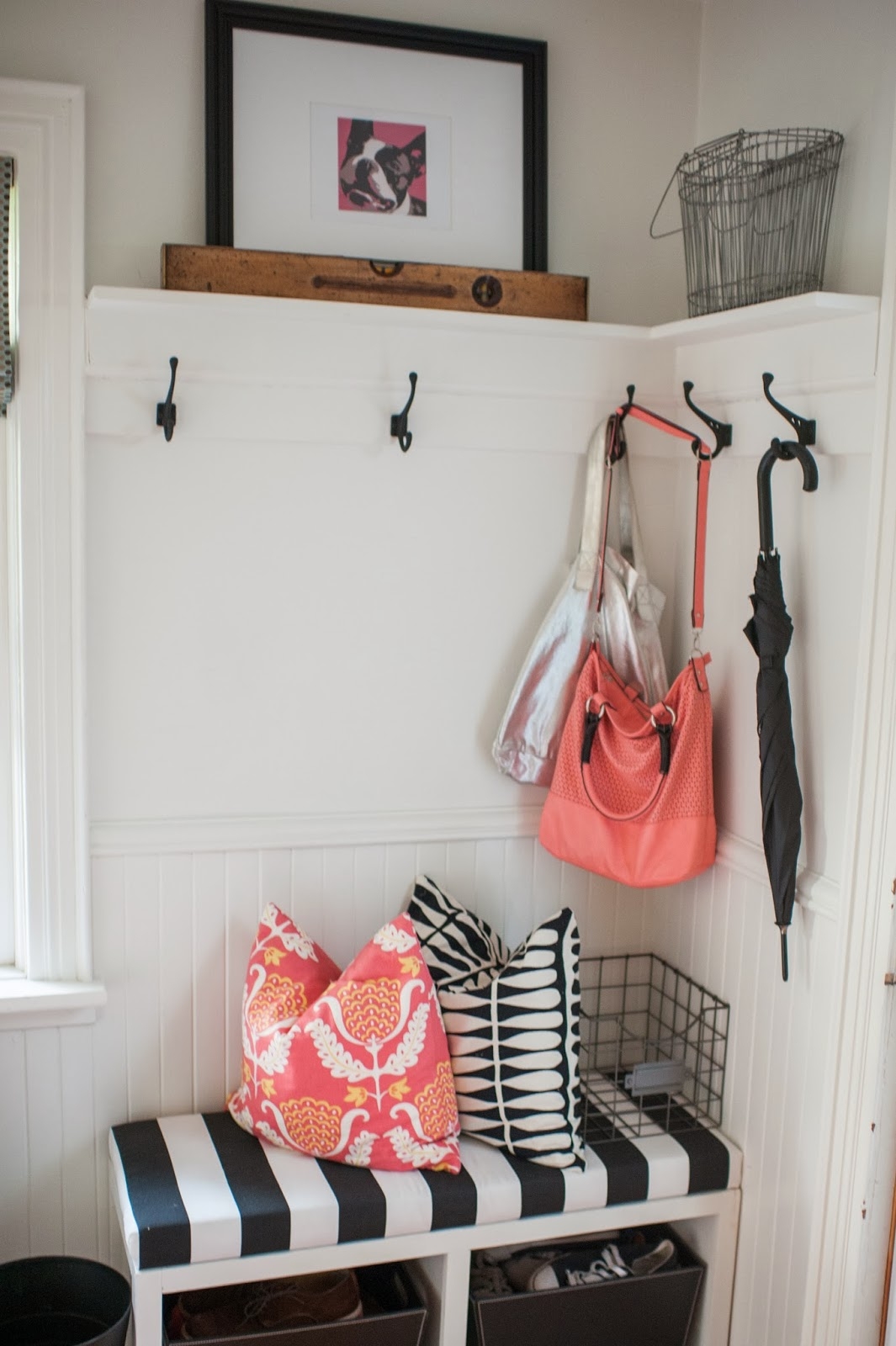 Corner bench and shelf