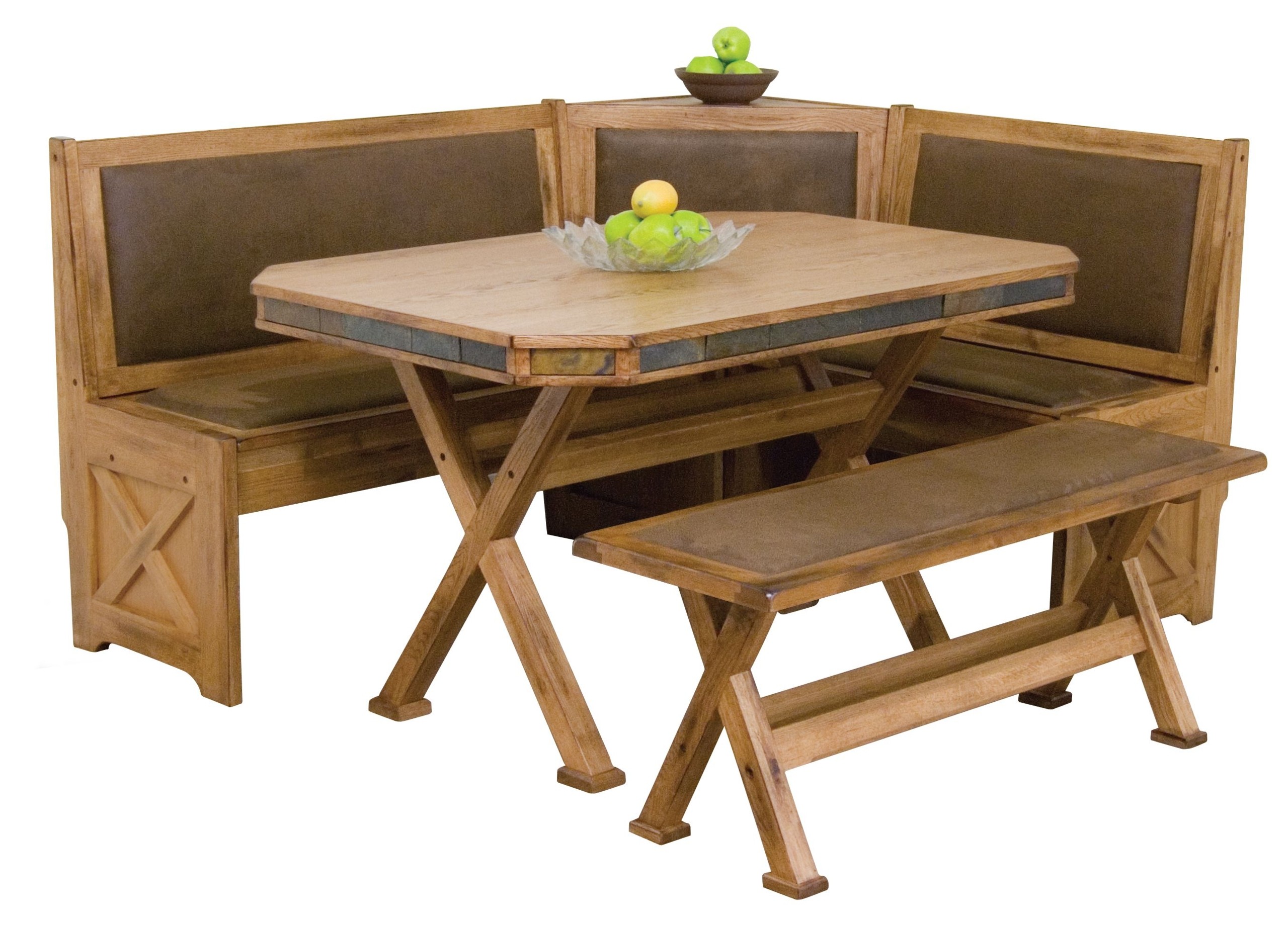 Corner nook dining set