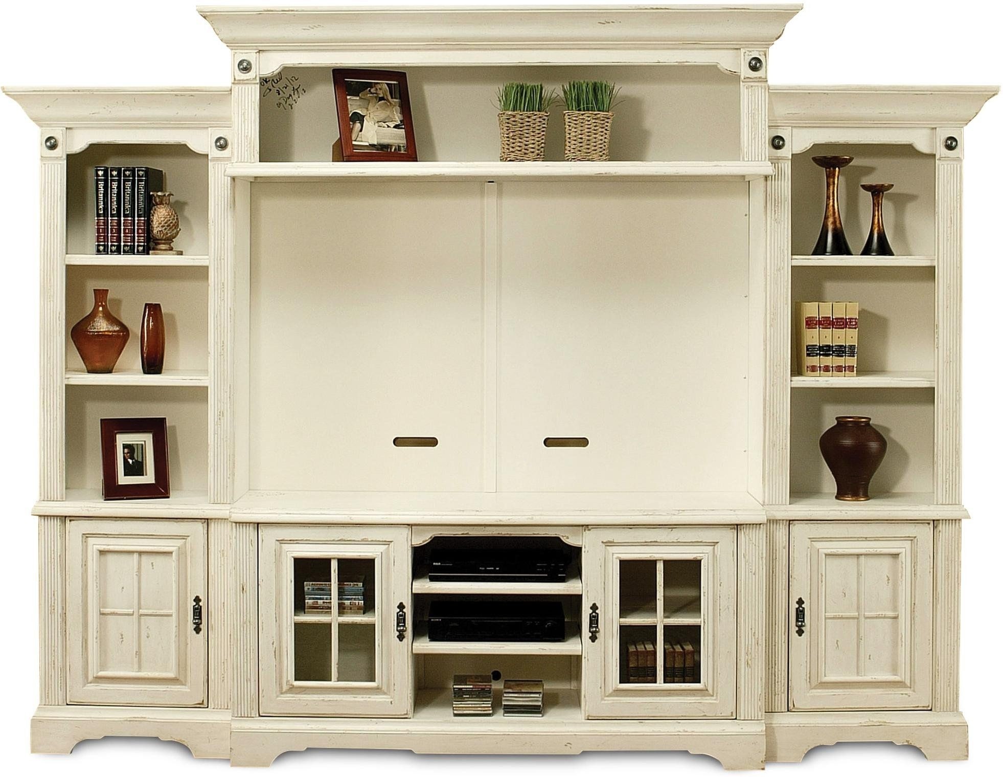 Cream entertainment center 1