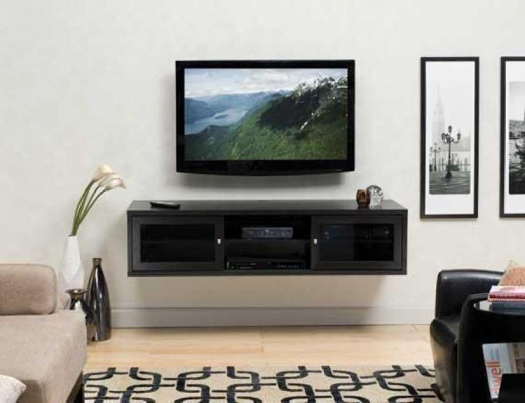 Floating shelf for tv components