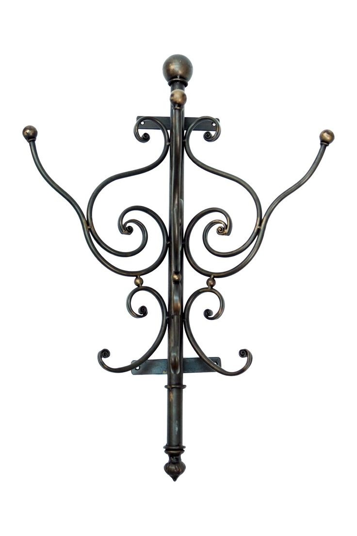 Iron coat rack wall