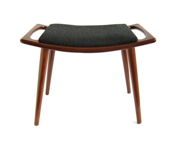 Norway modern teak stool ottoman