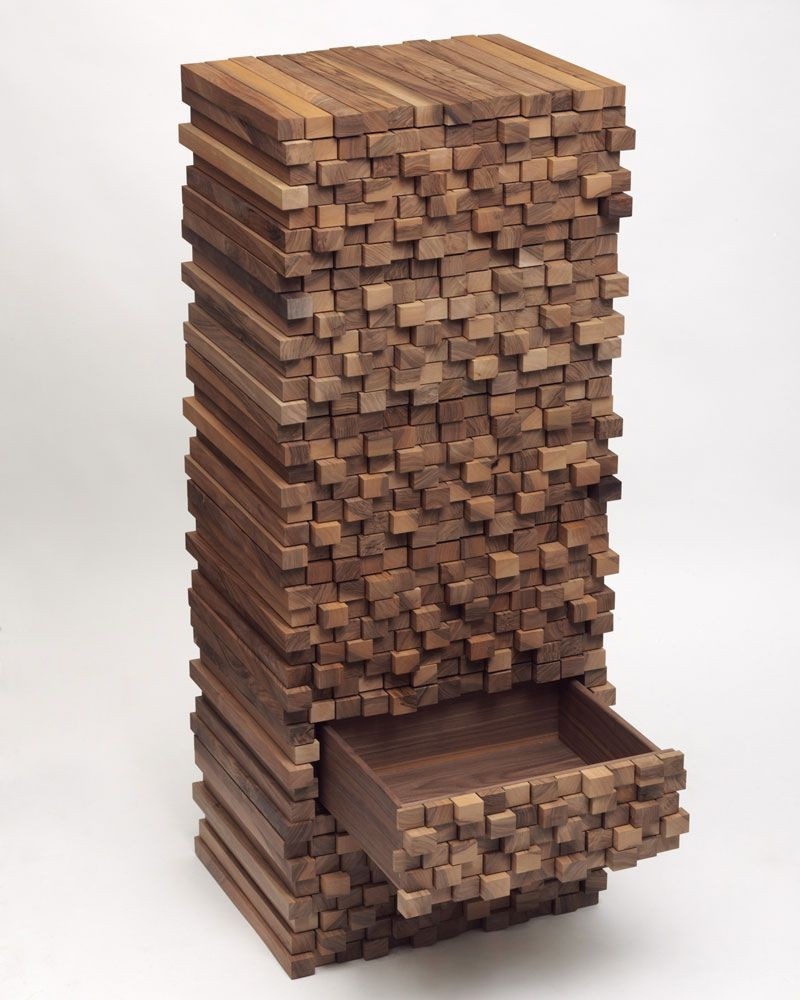 Wooden drawer storage