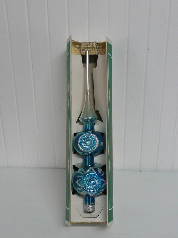 1950s christmas tree topper with box