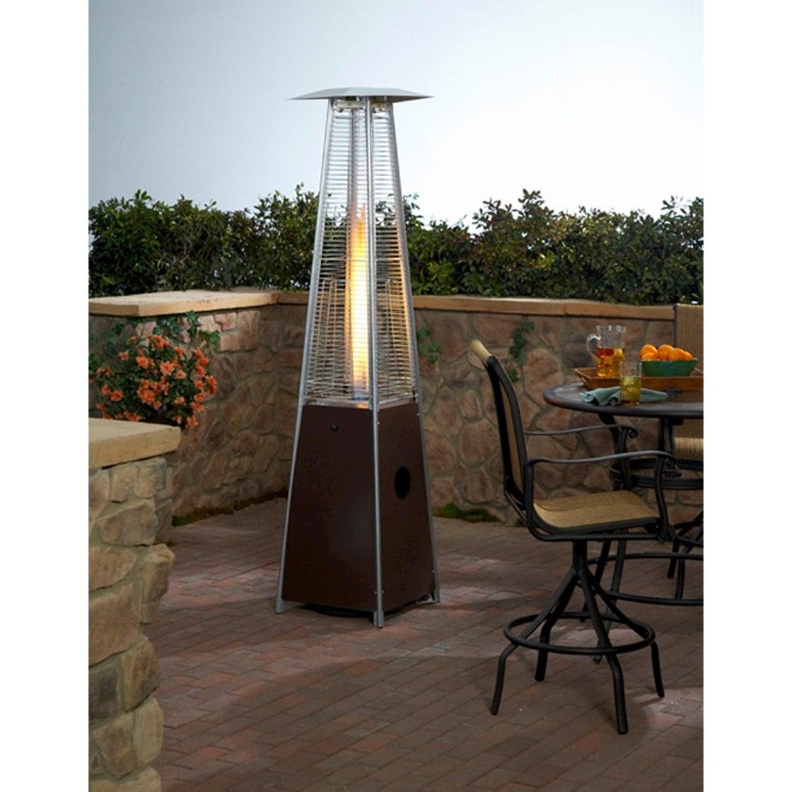 AZ Patio Heaters HLDSO-WGTHG Quartz Glass Tube Patio Heater, Hammered Bronze