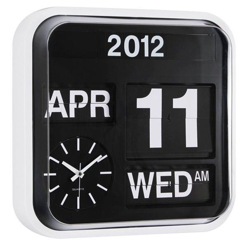 Day date wall clock