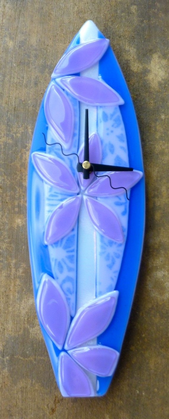 Fused glass clocks
