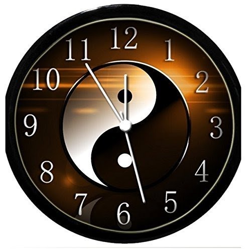 Glow In the Dark Wall Clock - Ying Yang