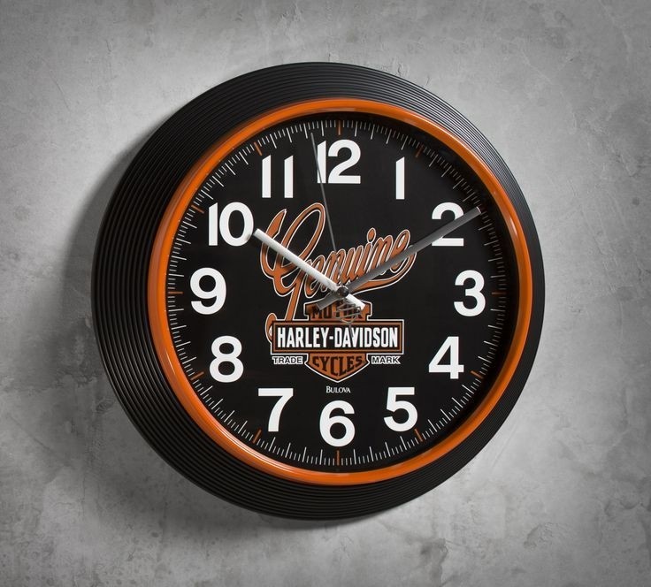 Harley neon clock