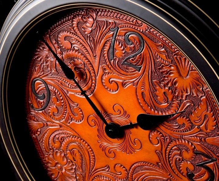 Leather wall clocks 3