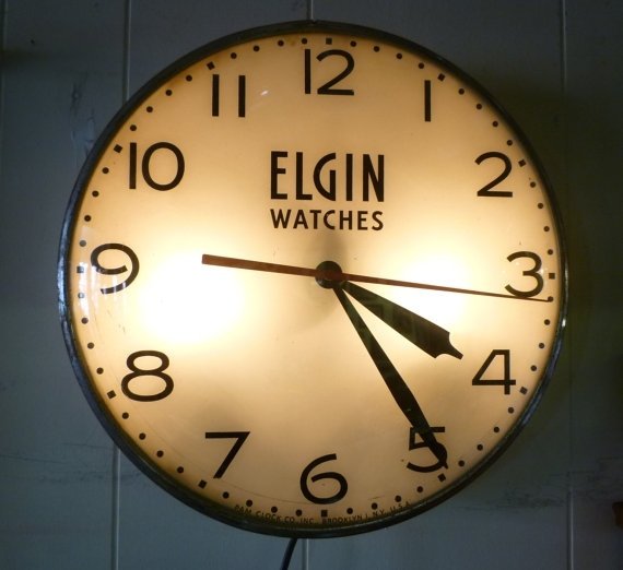 Light up wall clocks