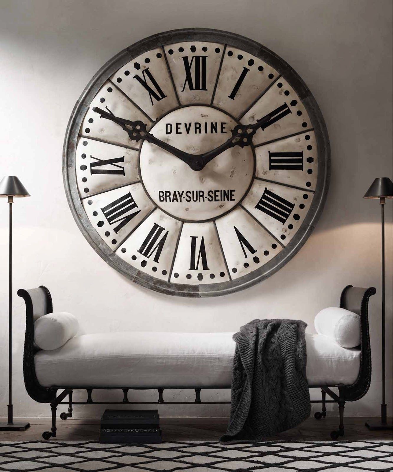 Oversized wall clock