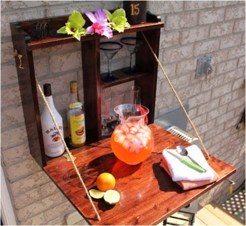 Patio serving table