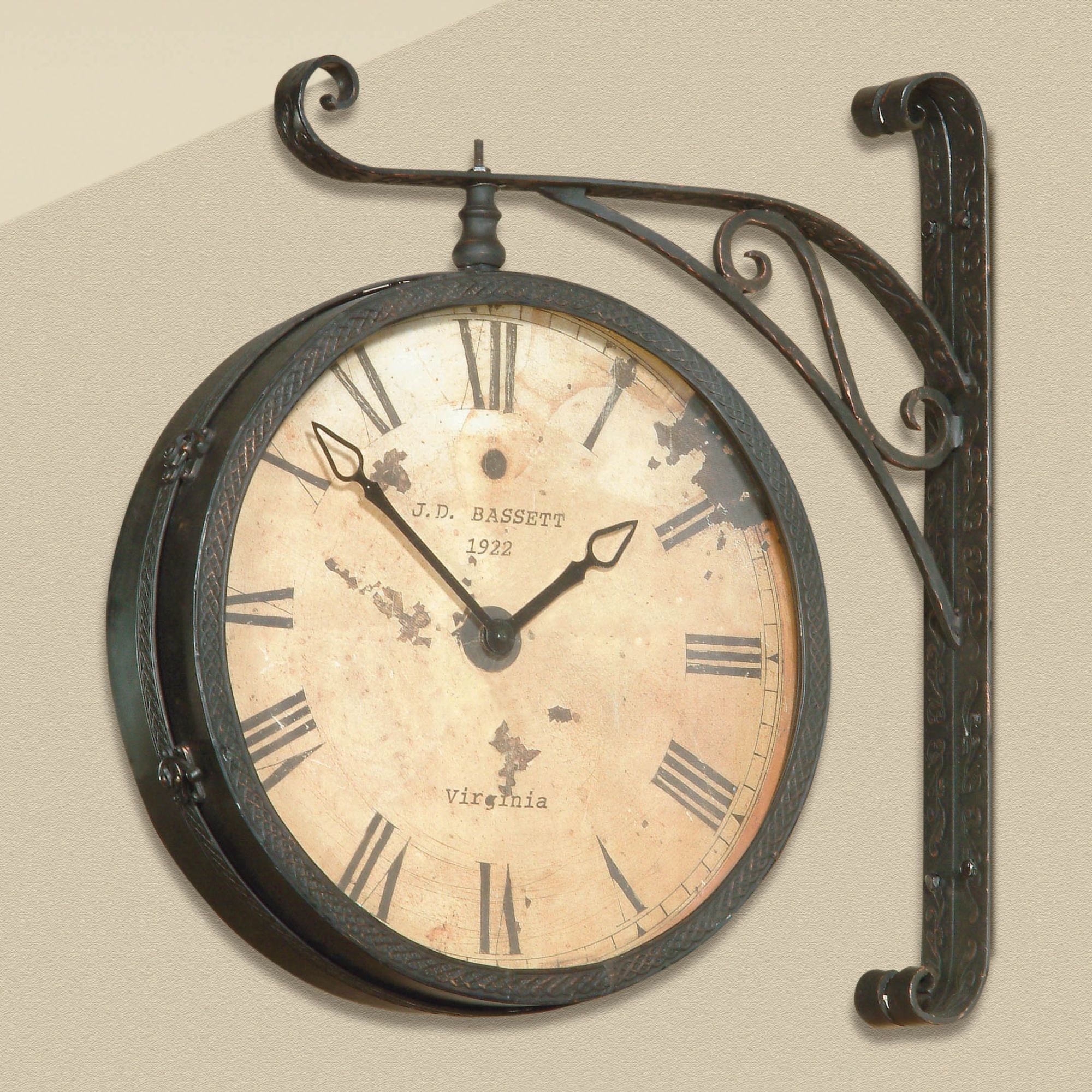 Station style wall clocks