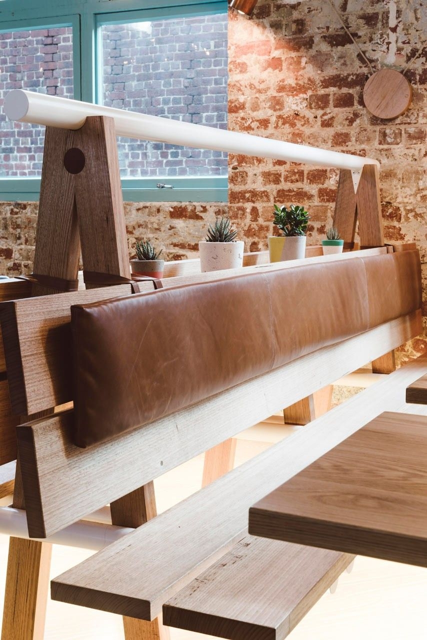 Bench seating restaurant