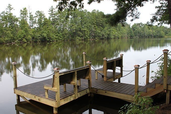 Boat dock benches