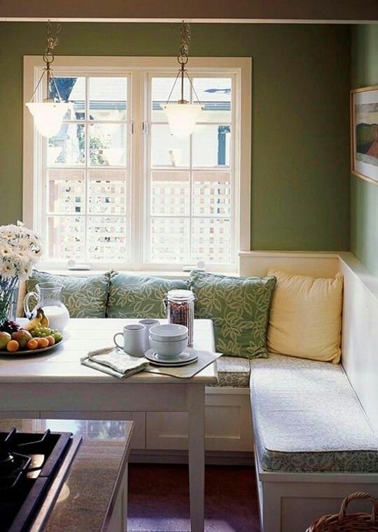Corner bench with storage
