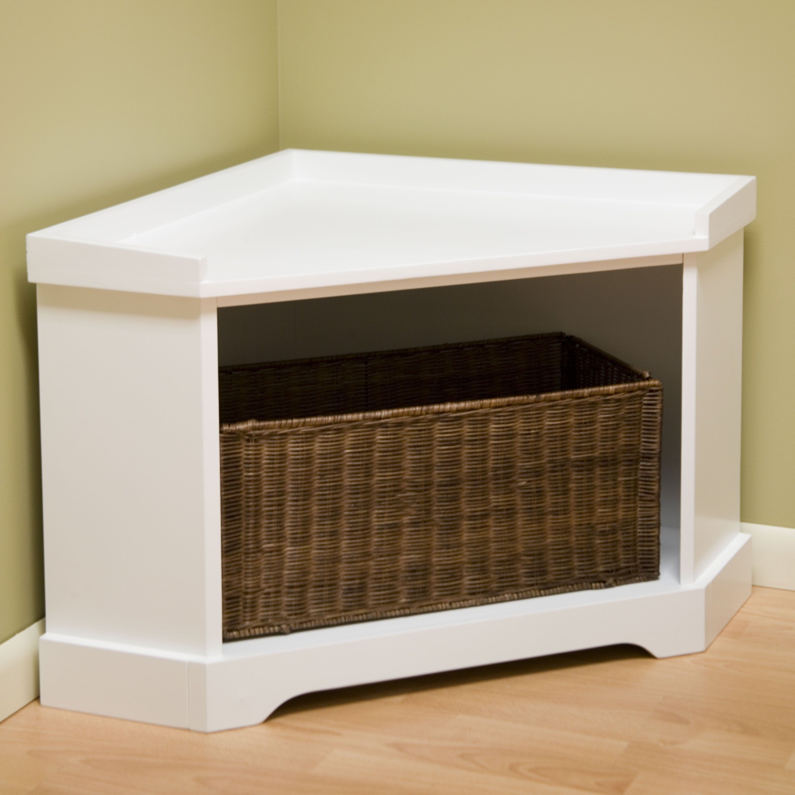 Corner entryway bench