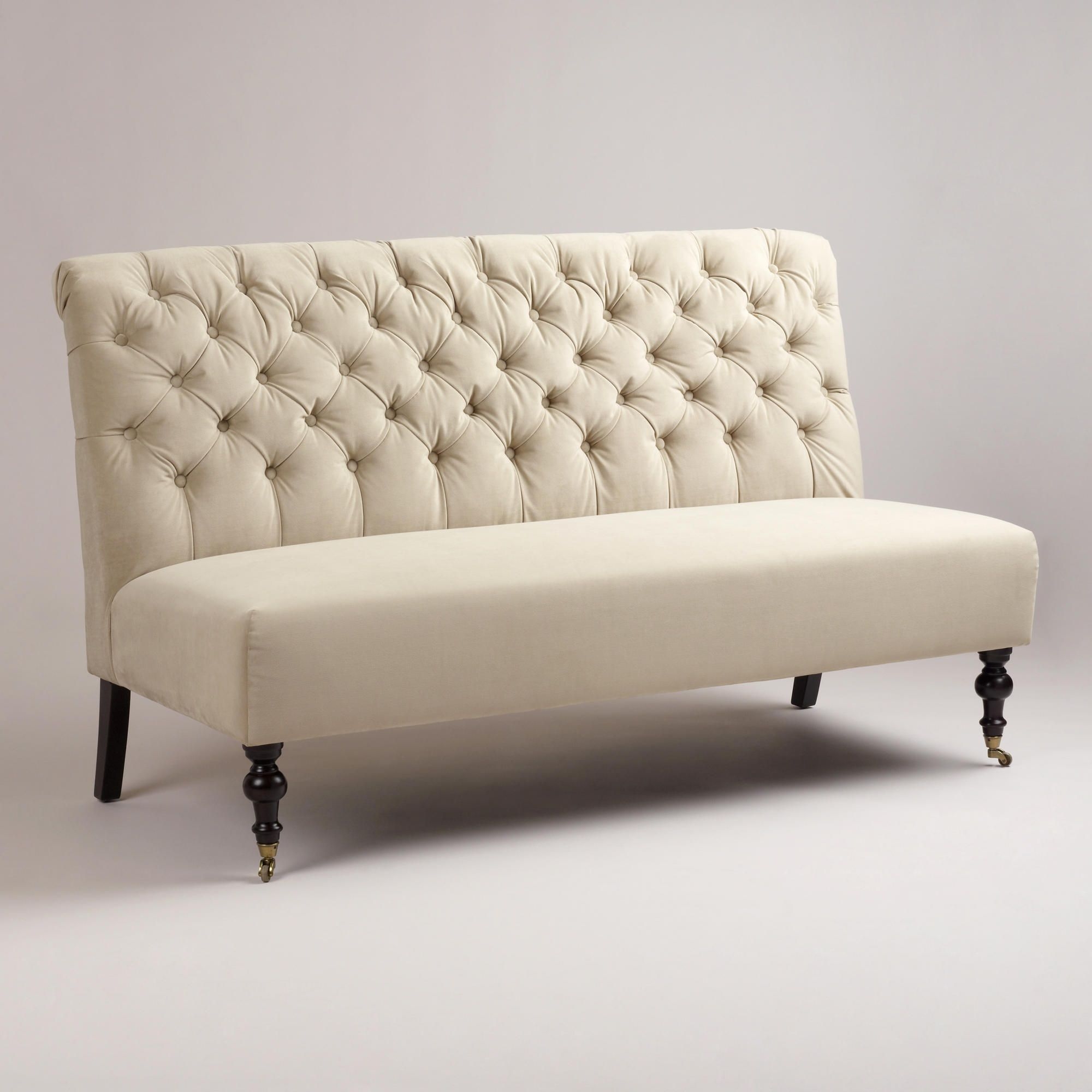 High back dining bench 1