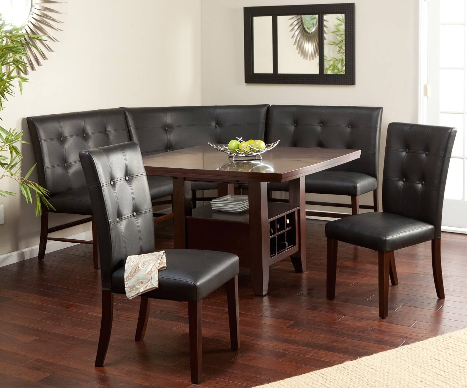 Layton Espresso 6-Piece Breakfast Nook Set
