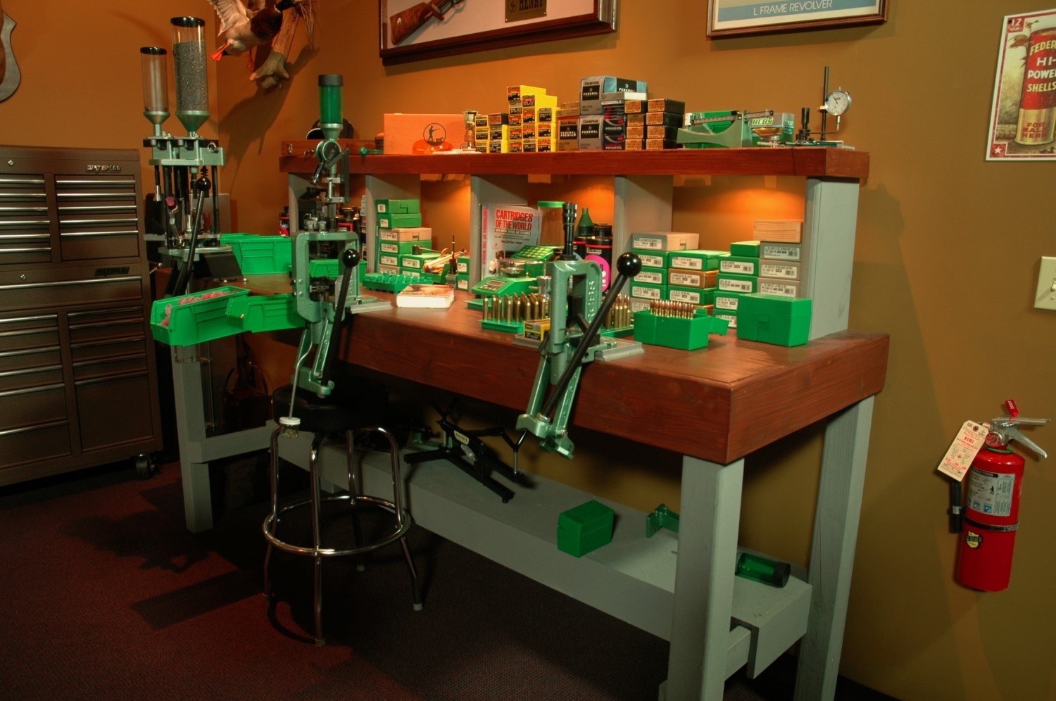 Reloading cabinet plans