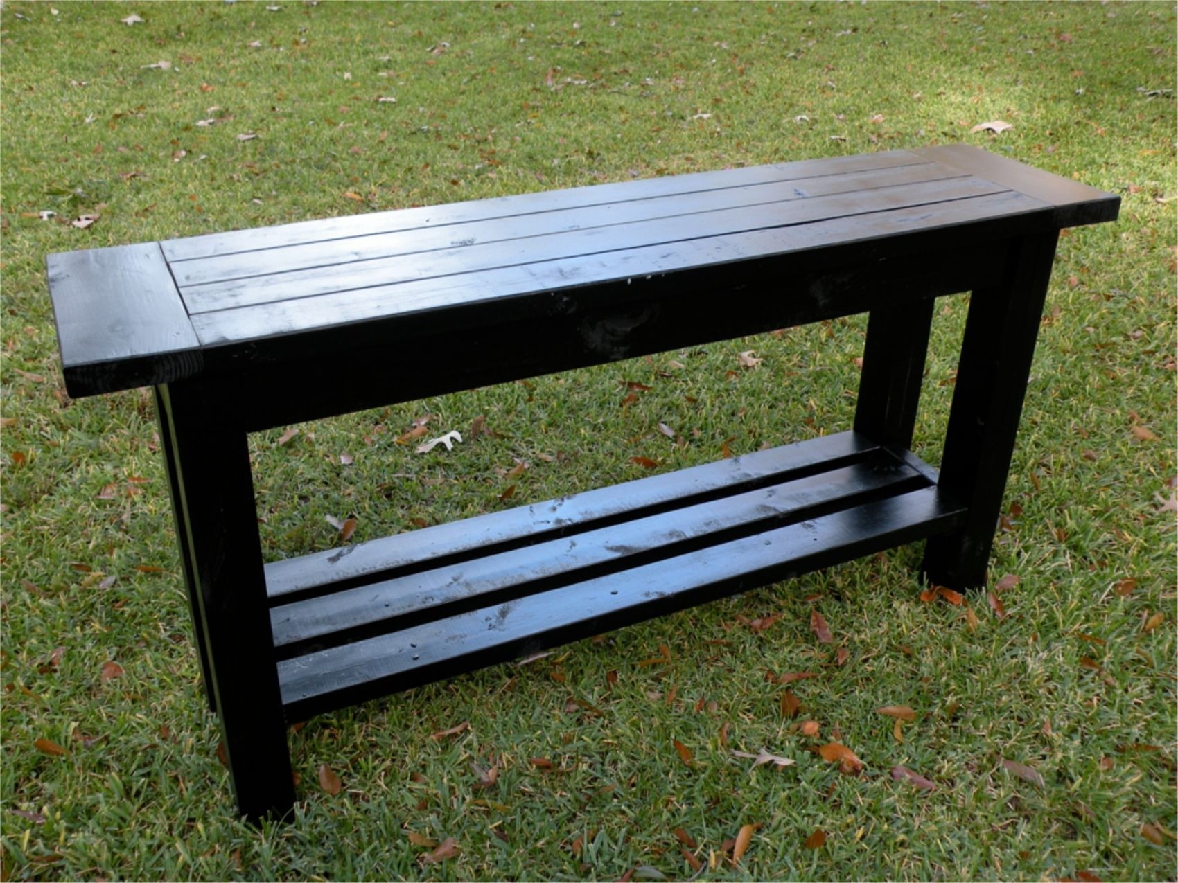 Skinny sofa table
