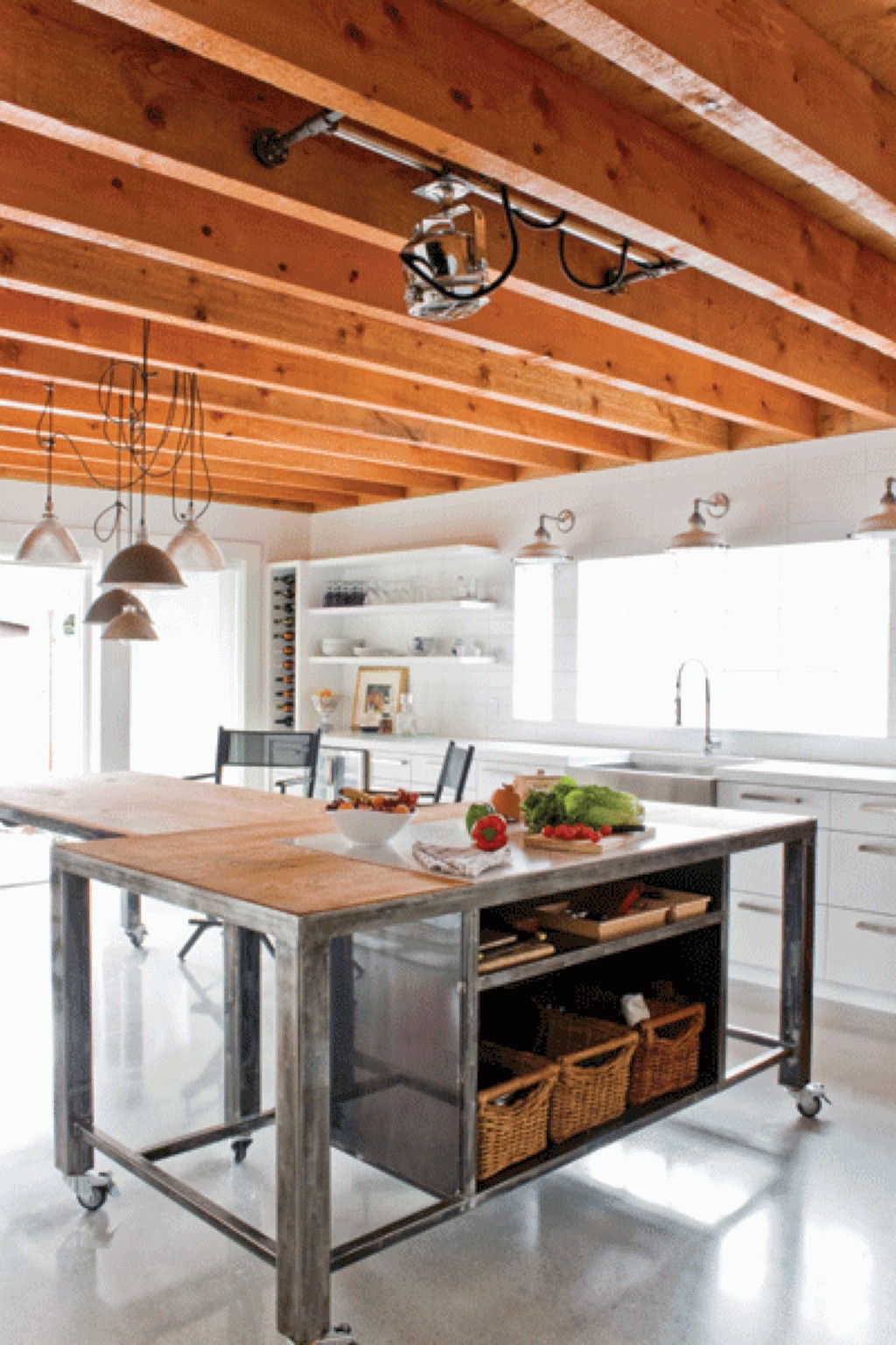 Wheels for kitchen island