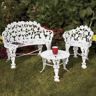 Cast iron outdoor furniture