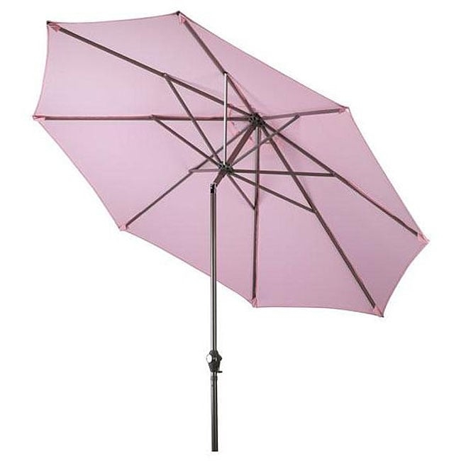 Lauren co aluminum pink patio umbrella